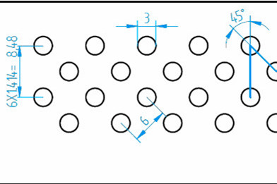 沖孔網(wǎng)板45度錯排
